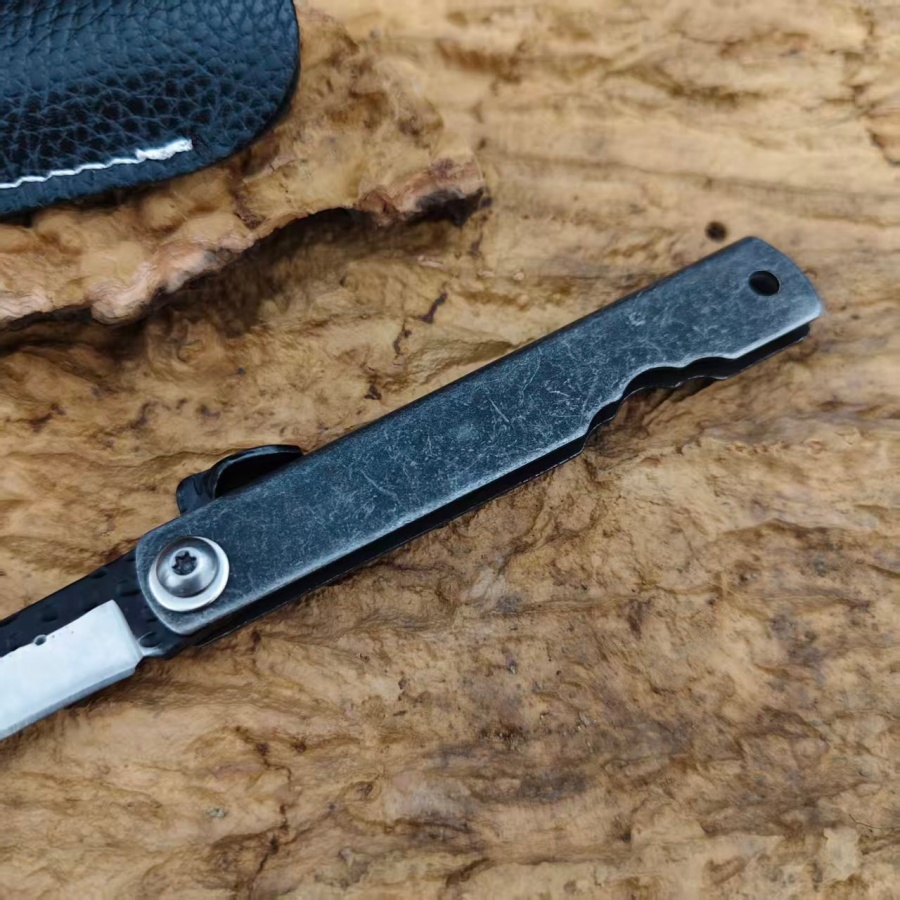 Pisau Lipat Higonokami Buatan  - Camping Cooking Knife With Sheath ulasan dan harga