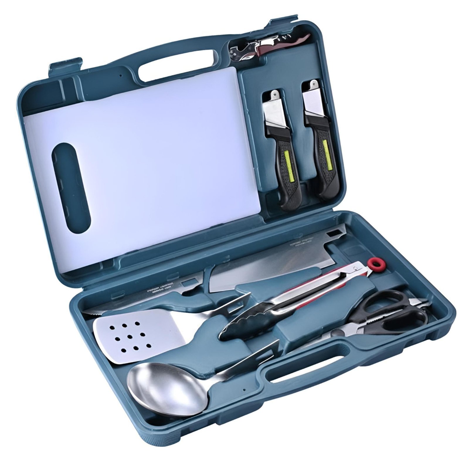 Set Peralatan Makan Luar Ruang - Camping Cooking Kit Box ulasan dan harga