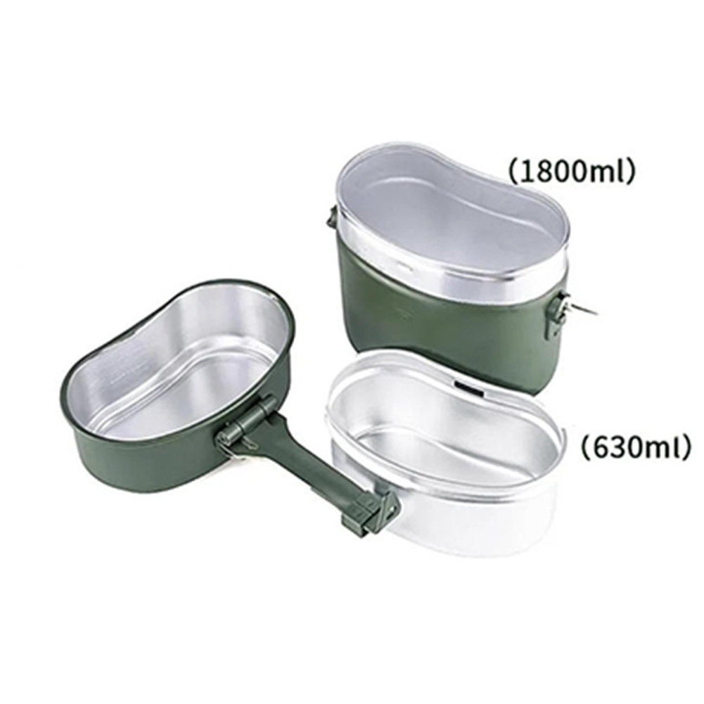 3 Pcs Set Kotak Makan Aluminiu - Camping Cooking Set Compact ulasan dan harga