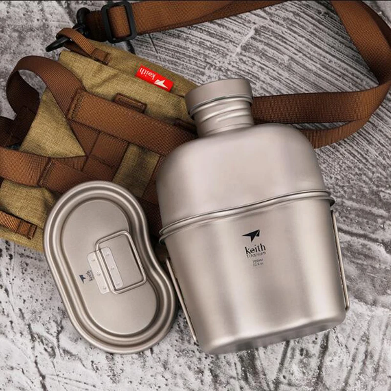 Keith Set botol air Titanium m - Camping Cooking Kits ulasan dan harga