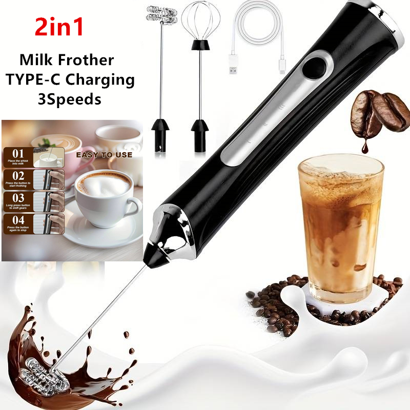Pengocok Susu Elektrik Nirkabe - Pocket Coffee Maker ulasan dan harga