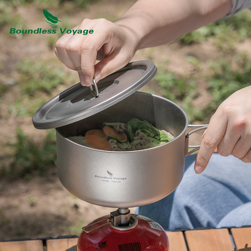 Ketel Kemah bahan Titanium tan - Camping Cooking Kits ulasan dan harga
