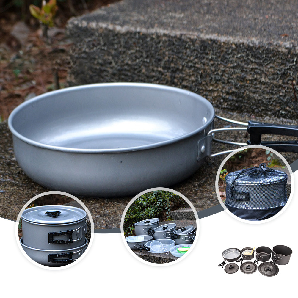 1Set Peralatan Masak Berkemah  - Camping Cooking Set Compact ulasan dan harga