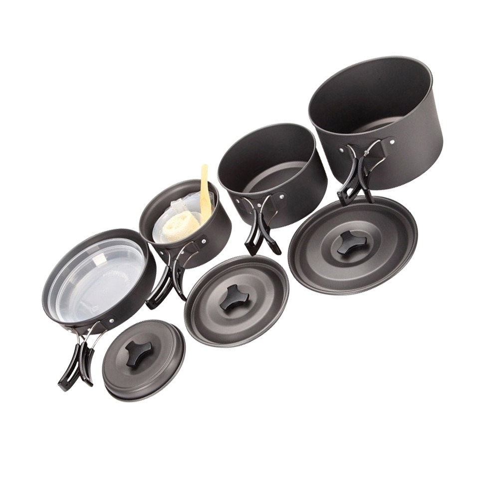 1Set Peralatan Masak Berkemah  - Camping Cooking Set Compact ulasan dan harga