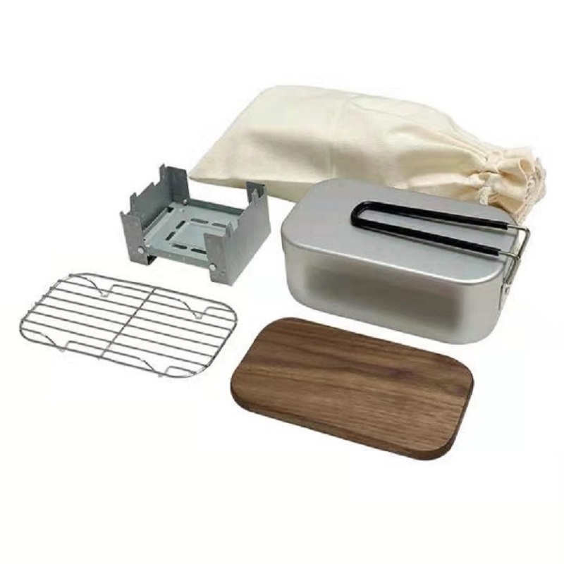 Kit Mess Aluminium Luar Ruanga - Camping Cooking Mess Kit ulasan dan harga