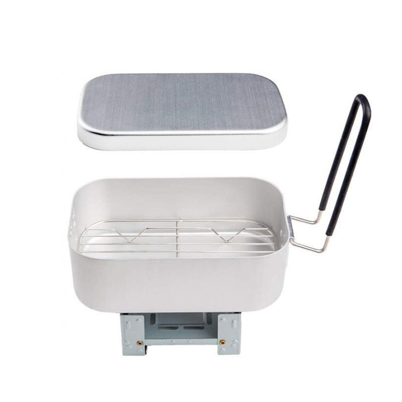 Kit Mess Aluminium Luar Ruanga - Camping Cooking Mess Kit ulasan dan harga