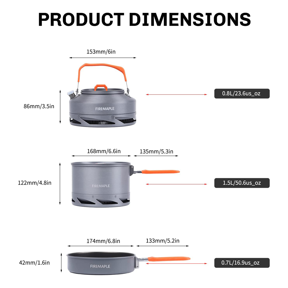 Peralatan Masak Berkemah Maple - Camping Cooking Kits ulasan dan harga