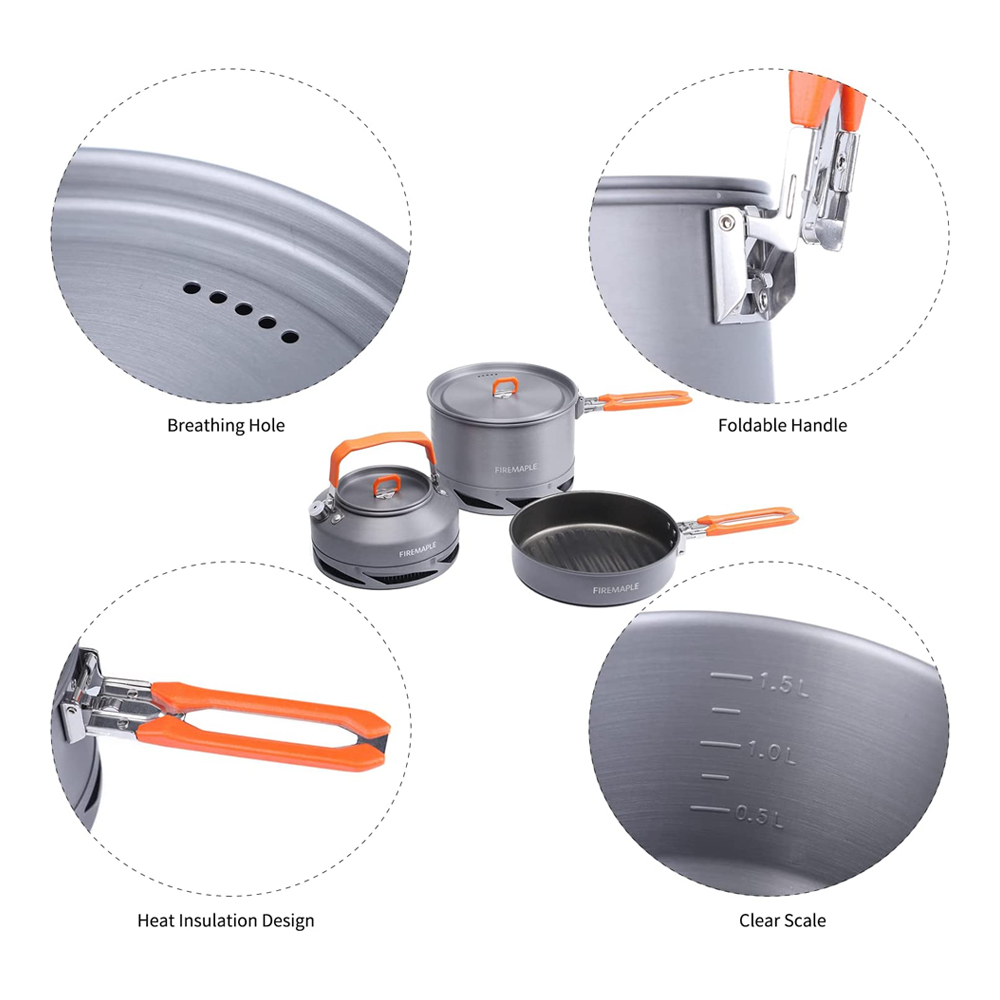 Peralatan Masak Berkemah Maple - Camping Cooking Kits ulasan dan harga