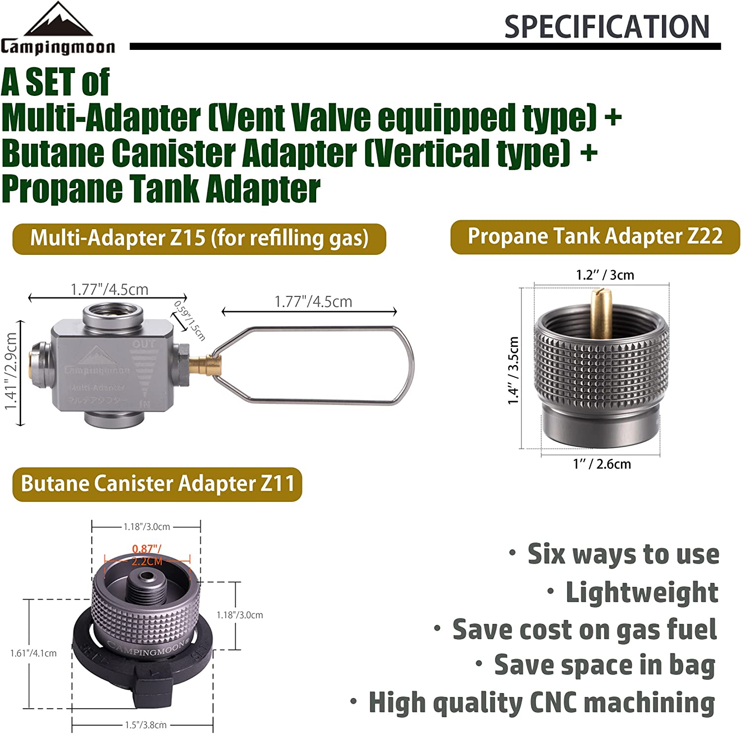Adaptor kompor Gas, penghemat  - Camping Cooking Backpack ulasan dan harga
