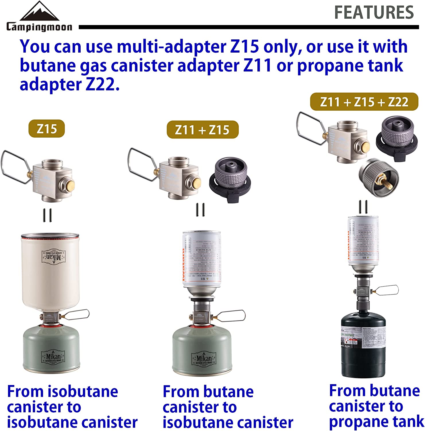Adaptor kompor Gas, penghemat  - Camping Cooking Backpack ulasan dan harga