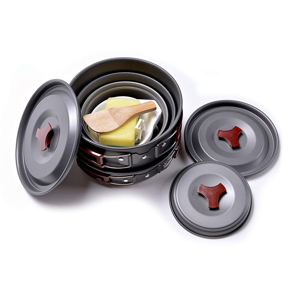 Kit peralatan masak Camping lu - Camping Cooking Essentials ulasan dan harga