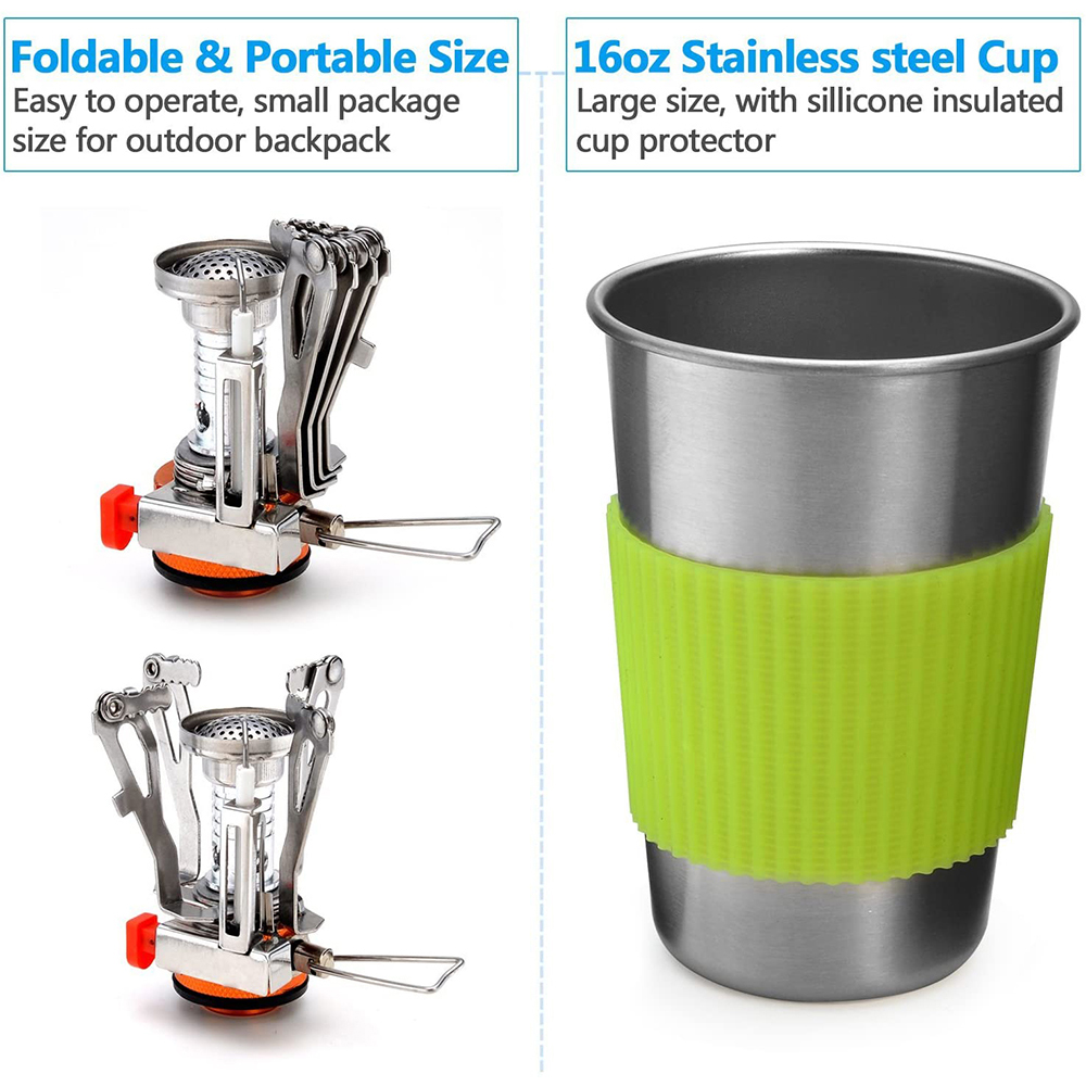 Kit Peralatan Masak Berkemah d - Camping Cooking Essentials ulasan dan harga