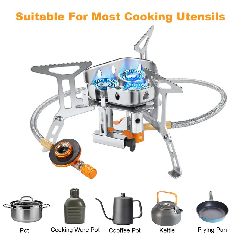 Kompor Gas Camping Daya Tinggi - Camping Cooking Windshield ulasan dan harga
