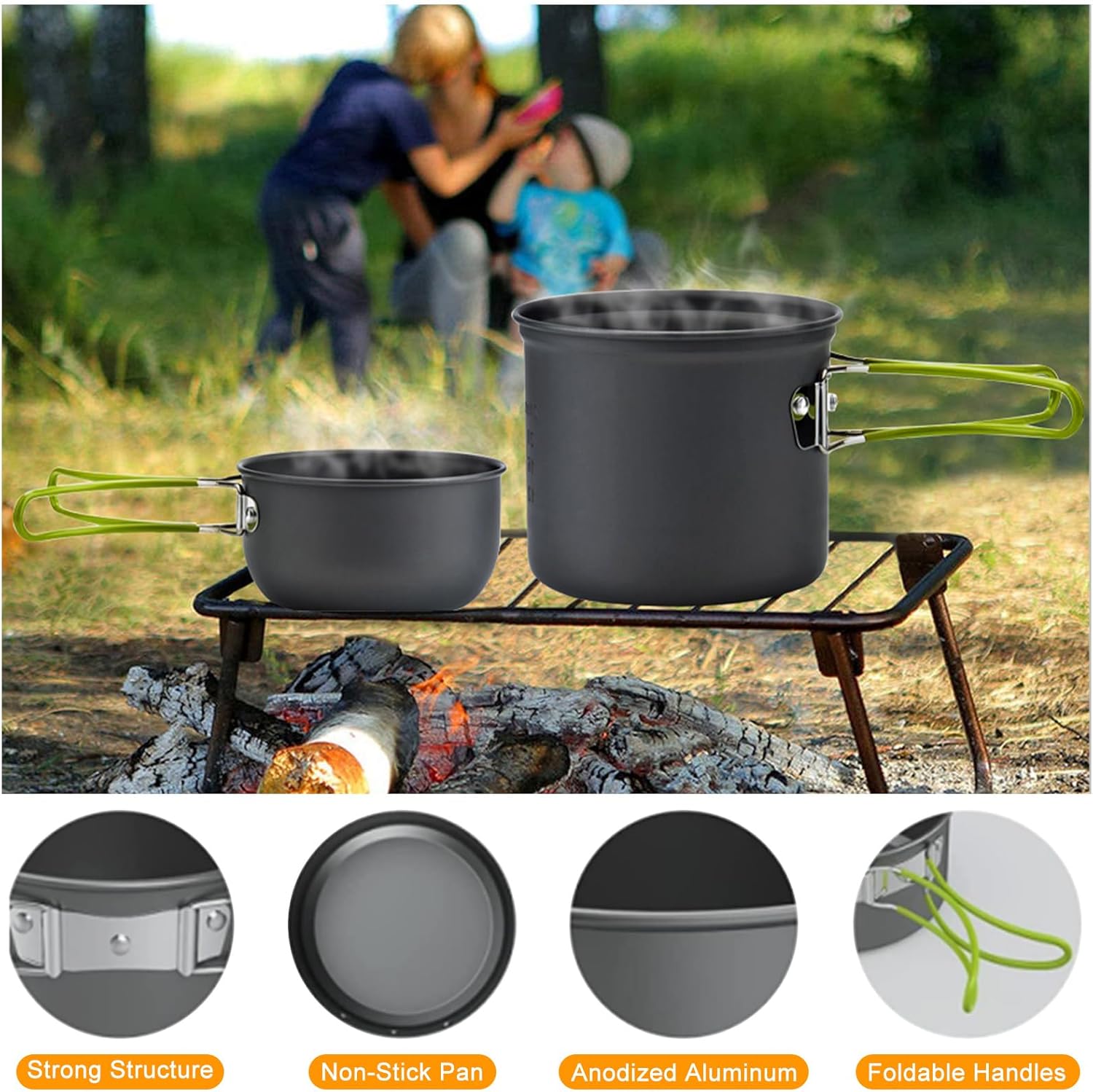 Peralatan Masak Camping Set Pe - Camping Cooking Mess Kit ulasan dan harga