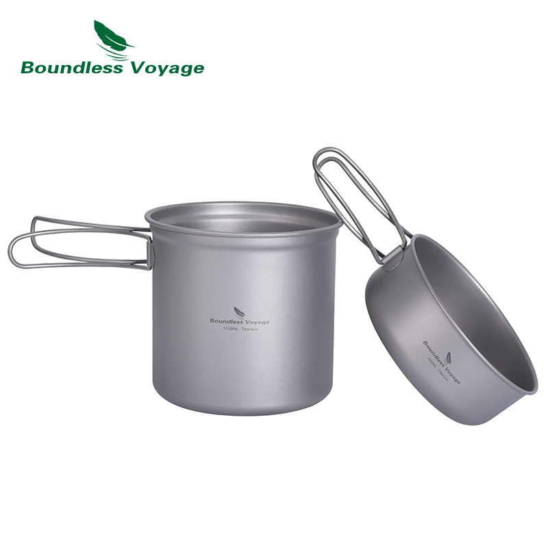 Set Panci Titanium Boundless V - Camping Cooking Mess Kit ulasan dan harga